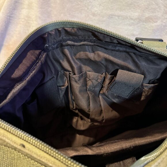 Canvas Travel Backpack laptop, Large Capacity Hiking Backpack, Outdoor Casual Da - Picture 13 of 14